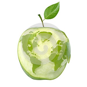 Green apple earth