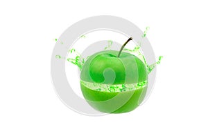 Green apple fruit.