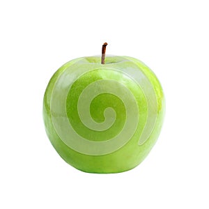 Green apple granny smith on white isolated