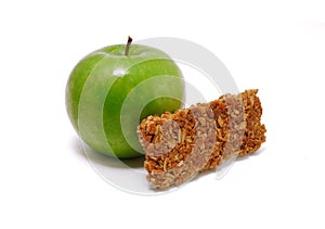 Green Apple and Granola Bar