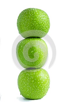 Green Apple Healthy balance concept