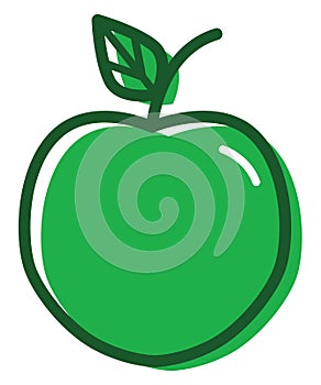 Green apple, icon icon