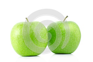 Green apple isolate on white background