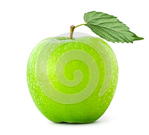 green apple isolate on white background