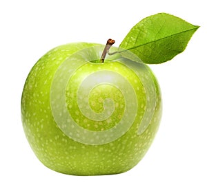 Green apple isolated