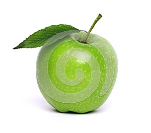 Green apple isolated on white