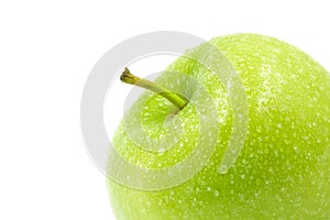 Green apple isolated on white background