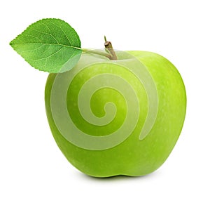 Green apple isolated