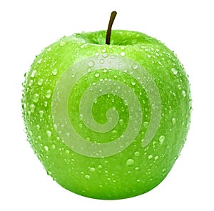 Green apple isolated on white