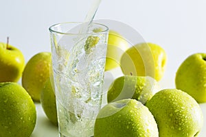 Green apple juice