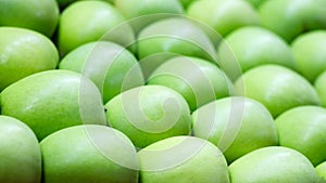 Green apple Raw fruit and vegetable backgrounds .