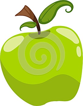 Green apple vector