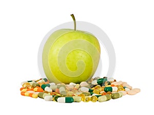 Green apple vs. pills