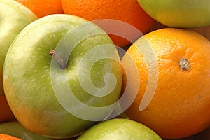 Green apples navel oranges