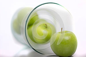 Green Apples in Vase aka Fruitbowl