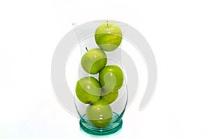 Green Apples in Vase aka Fruitbowl