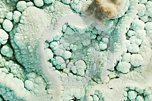 green aragonite mineral texture