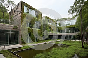 green architecture school, where students learn about sustainable building and design