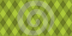 Green argyle vector pattern - seamless texture
