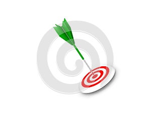 Green arrow hits bullseye