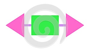 Green Arrow Pointing Left, Backward Direction and Return, vector design Generative AI