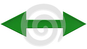 Green arrow on two sides