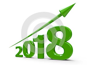 Verde freccia su 2018 