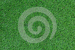 Green artificial grass pattern and texture for background.