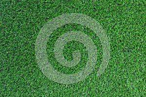 Green artificial grass pattern and texture for background.