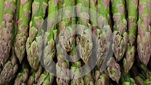 Green asparagus close up