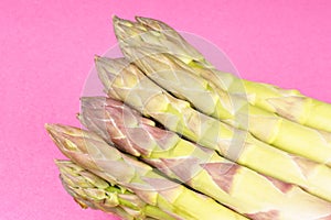 Green asparagus close-up