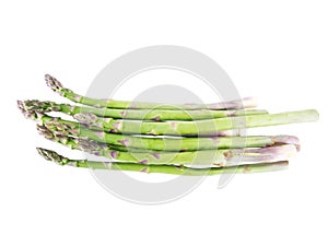 Green asparagus fresh shoots bunch