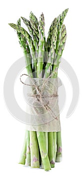 Green Asparagus isolated on white