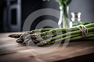 green asparagus sprouts