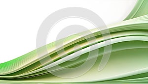 Green background of abstract lines with patterns for design