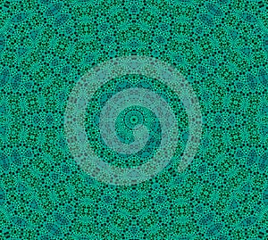Green background with abstract pattern