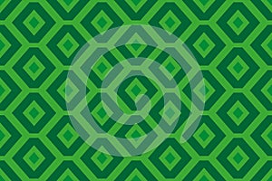 Green background with rhombuses. Seamless texture