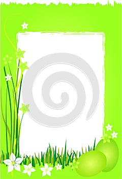 Green background spring Easter