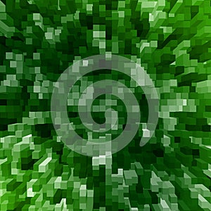 Green Background With Squares
