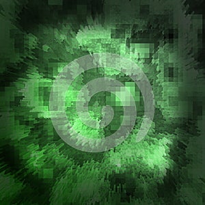 Green background in techno style