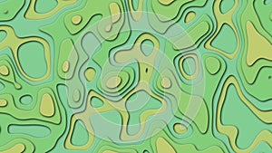 Green Background on theme geodesy or topography. Abstract topographic background