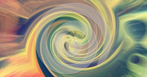 Green background of twisted swirling energy magical glowing lines abstract background