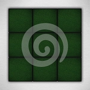 Green backgrounds on white paper texture