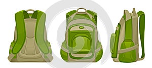 Green backpack