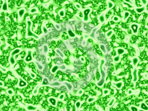 Green bacteria cells 3D illustration