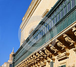 Green Balconies of Valletta, Malta