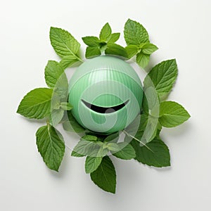 Green Ball With Mint Leaves Industrial Design Meets Mori Kei