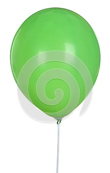 Green Balloon Isolated On White Background