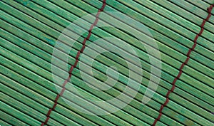 Green bamboo placemat