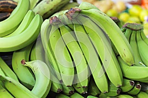 Green bananas